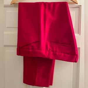 Talbots Red Hampshire Ankle Pants